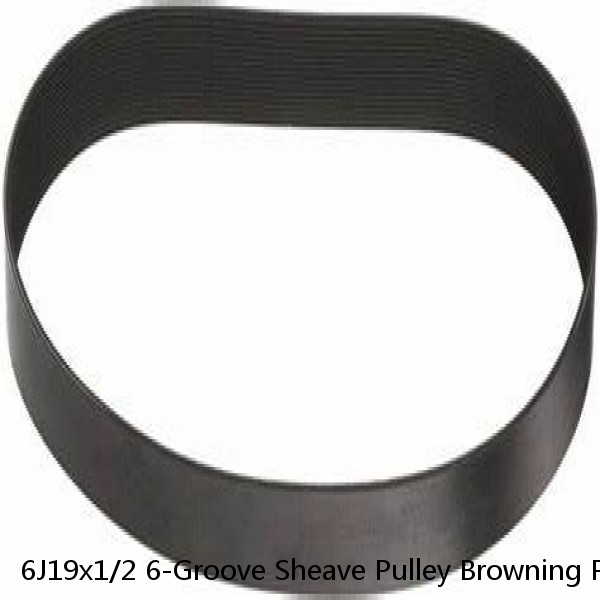 6J19x1/2 6-Groove Sheave Pulley Browning Poly-V