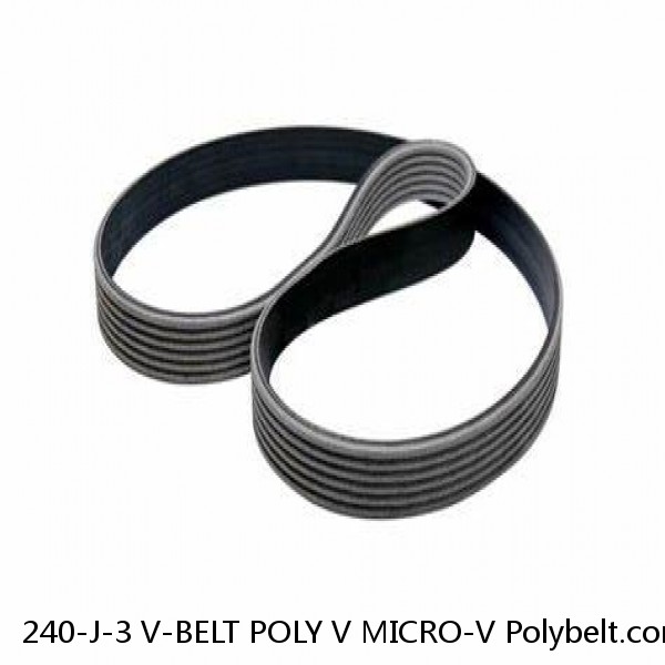 240-J-3 V-BELT POLY V MICRO-V Polybelt.com 240J3 Rubber USA FREE SHIPPING