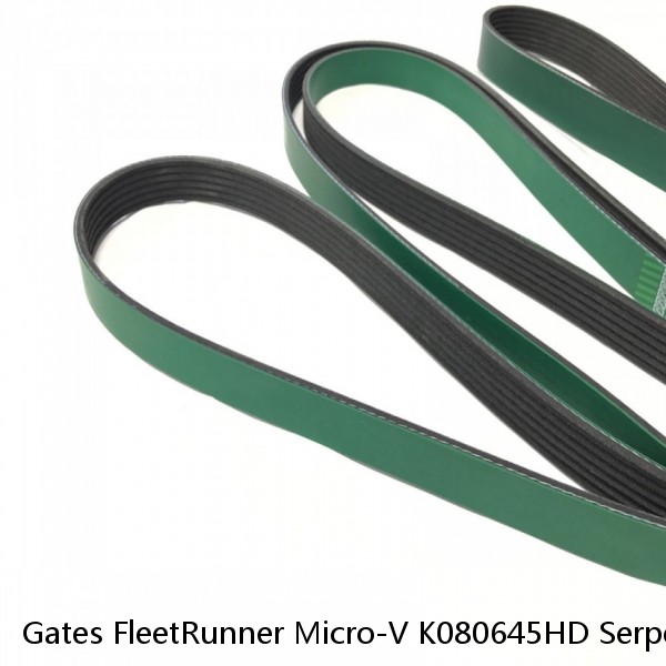 Gates FleetRunner Micro-V K080645HD Serpentine Belt for 1257774H1 14-0607-6 hs #1 small image