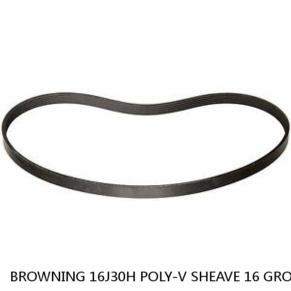 BROWNING 16J30H POLY-V SHEAVE 16 GROOVES 3.0OD 3.0PD 2 9-16ID USES H BUSHING NEW #1 small image