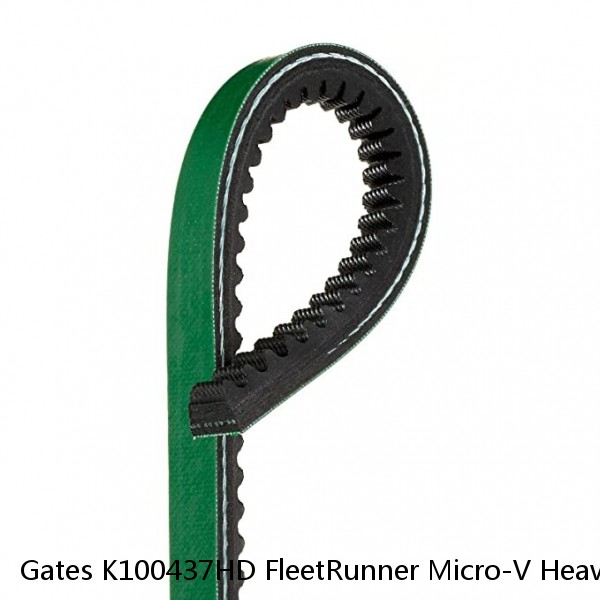 Gates K100437HD FleetRunner Micro-V Heavy Duty V-Ribbed Belt #1 image