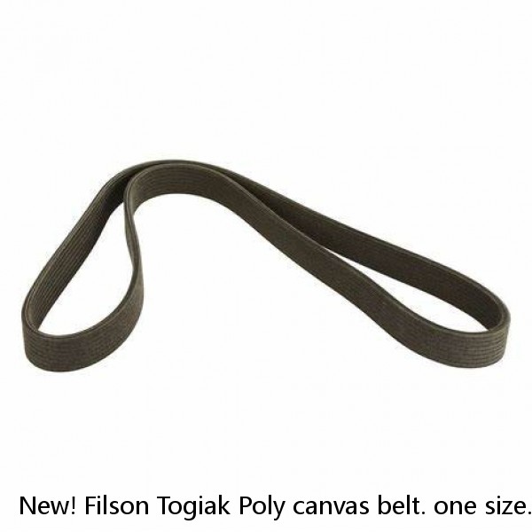 New! Filson Togiak Poly canvas belt. one size. bronze Brown. Made in USA. #1 image